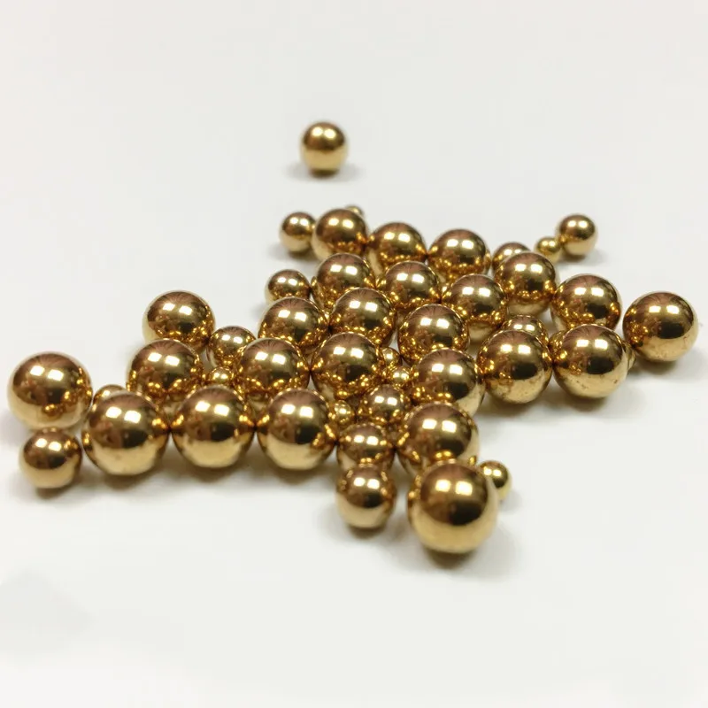 10pcs solid copper brass ball in bearing balls high quality 7.6mm 7