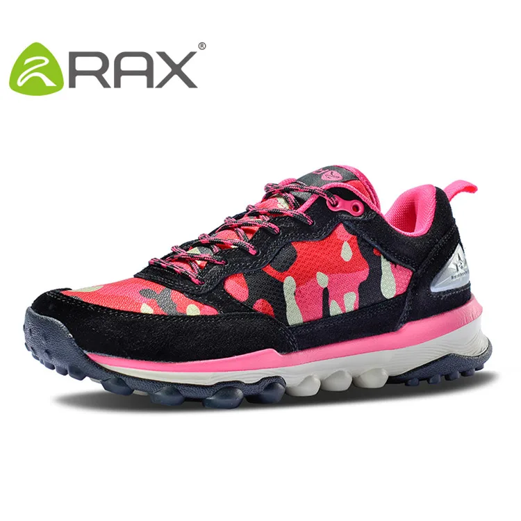 Rax мужские уличной обуви водонепроницаемой обуви походы быстрая ходьба бег треккинг восхождение спортивная обувь для женщин гироскутер для катания - Цвет: rose red meisai wome