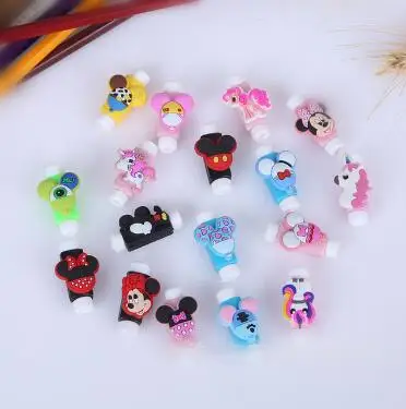 

10Pcs New Unicorn Mickey Minnie Style Cable Protector Data Line Cord Protector Protective Case Cable Winder Cover For iPhone