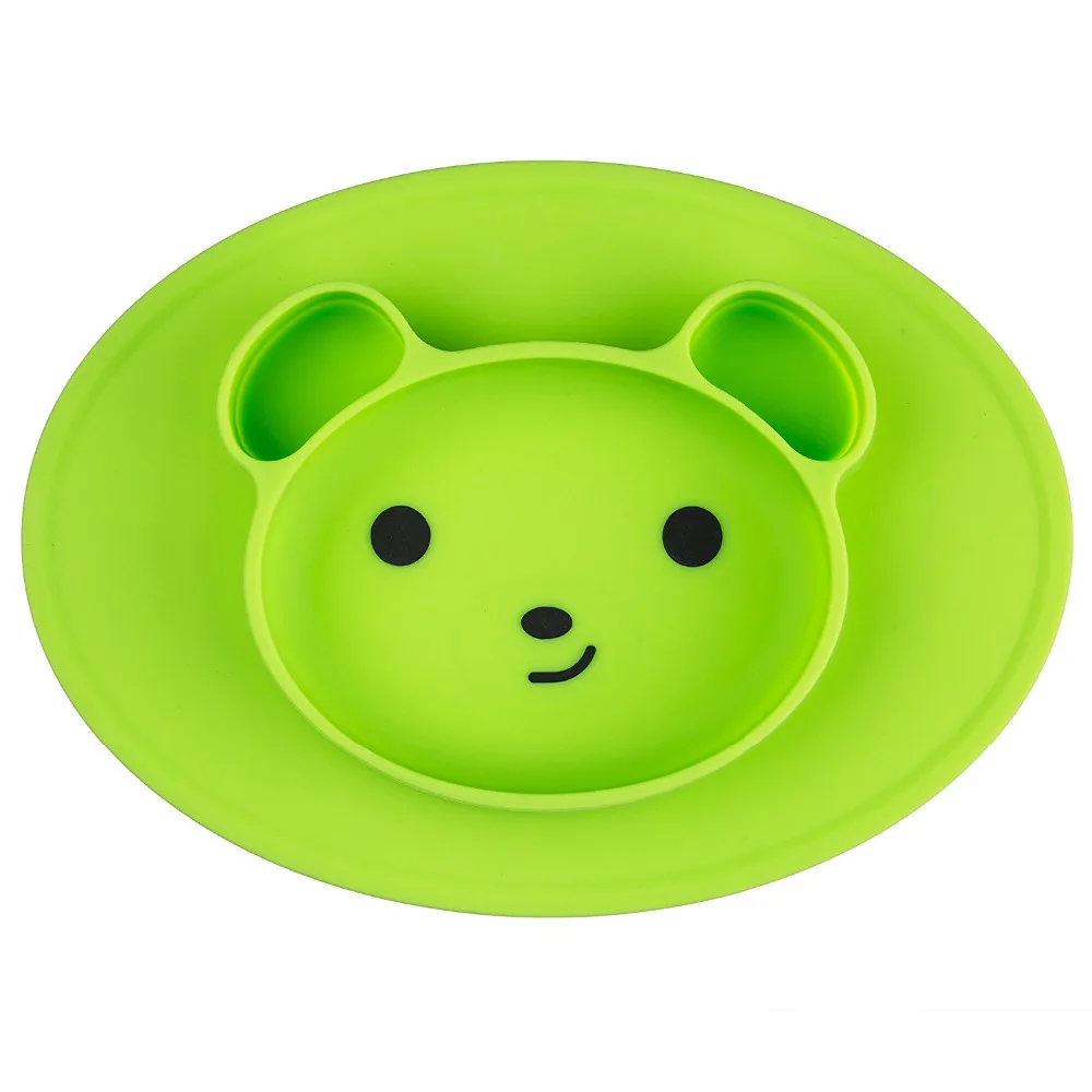 Buy Silicone Baby Plate Placemat Bear Highchair
