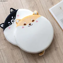 Новые круглые креативные плюшевые подушки с животными, Шиба ину, коки, диванные украшения, Подарочная Подушка для спины, подушка для стула, мягкая кукла