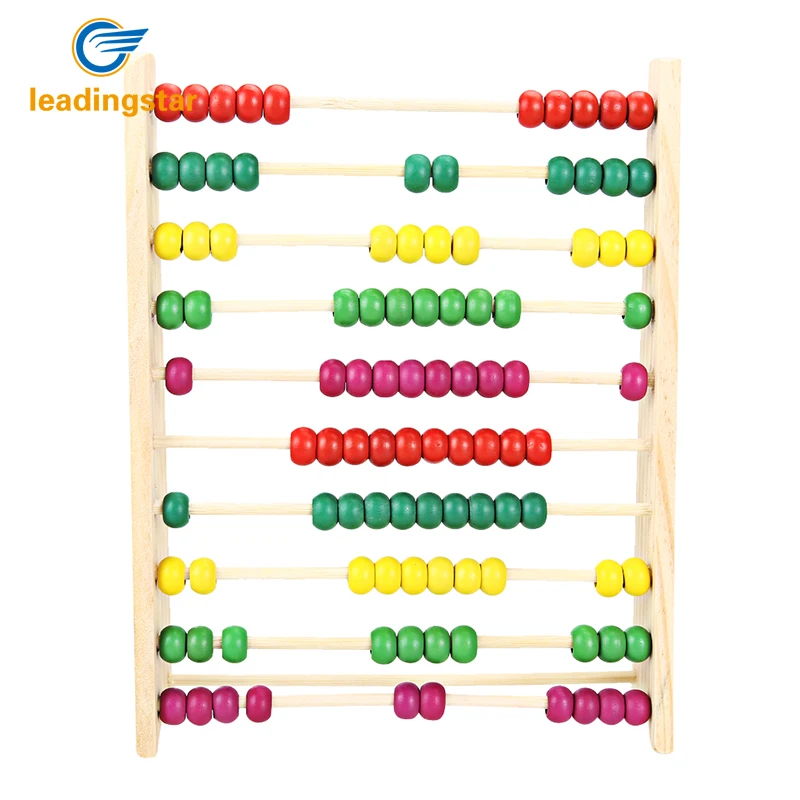 

RCtown Kids Math Toys Multicolor Beads Design Wooden Abacus Creativity Development Children Counting Number Maths zk 25