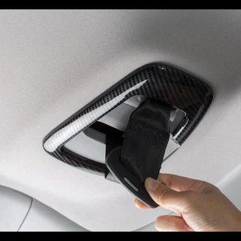 

ABS Carbon fibre For Honda CR-V CRV 2017 accessories Car rear roof frame sticker Cover Trim Car-styling 1pcs
