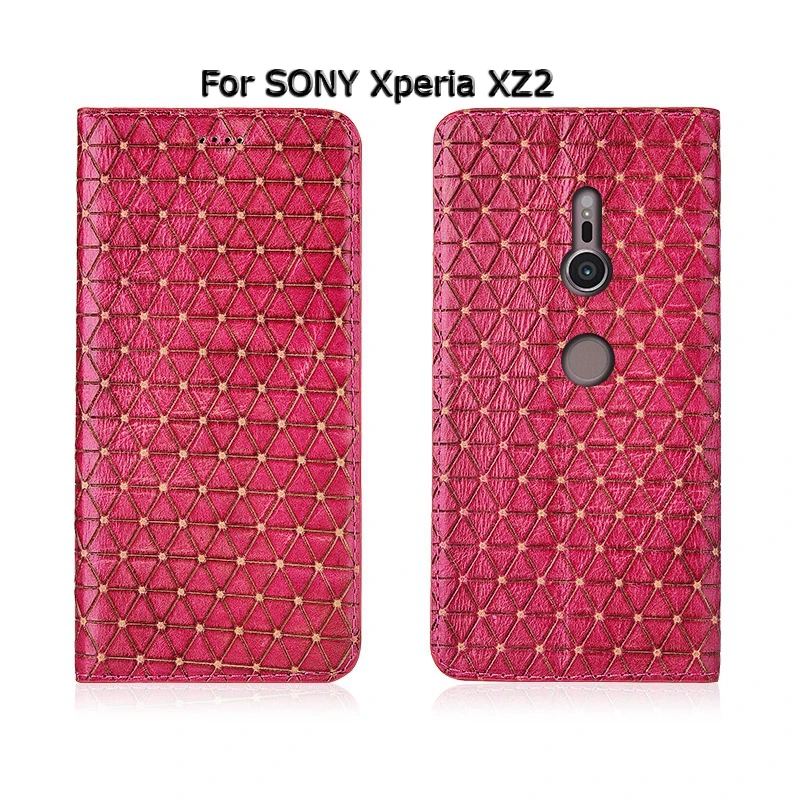 Модный флип-чехол для телефона с подставкой для sony Xperia XZ XZ1 XZ2 Compact Premium из натуральной коровьей кожи чехол для телефона