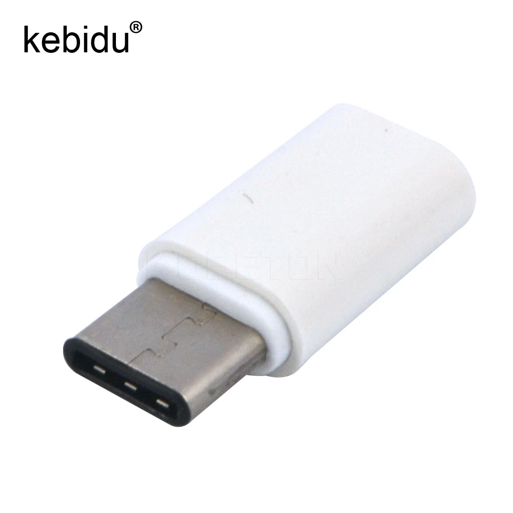 Kebidu 50 шт. USB 3.1 Тип C на Micro USB 2.0 данных Трансмиссия головы разъем адаптера конвертер для Планшеты Mobile телефон