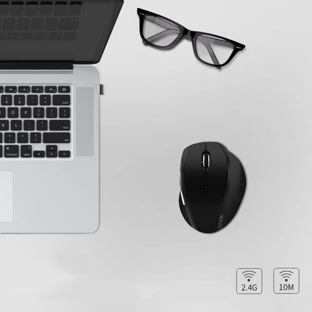 Delux M620GX Wireless Mouse USB Optical Mause 6 Buttons 2400 DPI Computer Gaming Mice With USB Receiver For PC Laptop Desktop