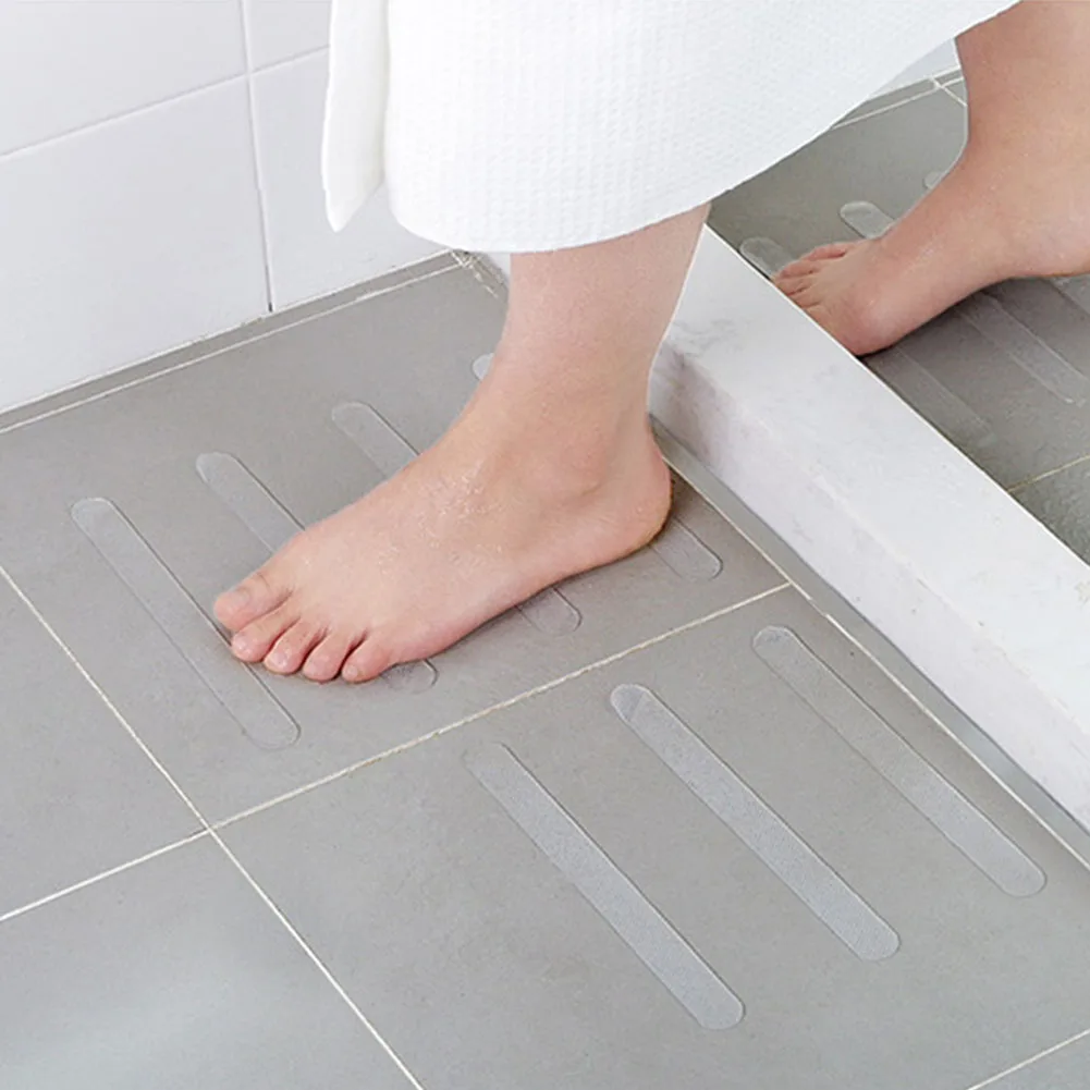 

5Pcs Treads Anti Skid Tape Decor Transparent Non Slip Bathroom Bathtub Home Eco-friendly Sticker Shower