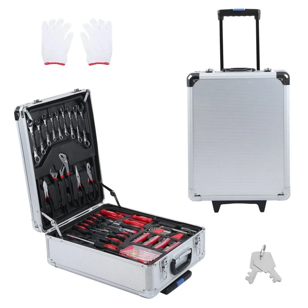 

251 PCS Tool Trolley Set High Performance Mobile Workshop Toolbox Durable Garage Hand Tool Kit Precision Tools Box