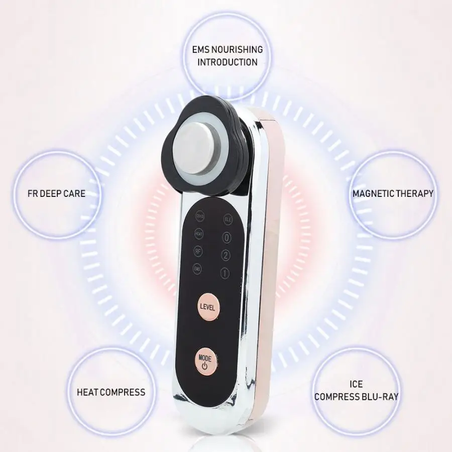 Радиочастотный горячий холодный компресс для чистки лица подтягивающая Омолаживающая метка на коже аппарат для лифтинга