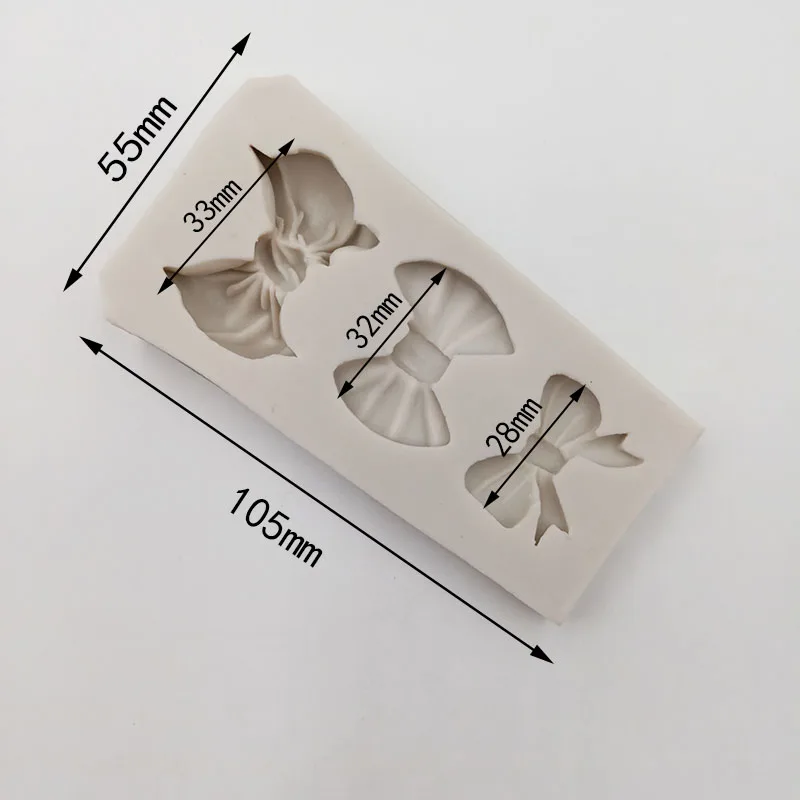 

minsunbak Bow Shape Silicone Fondant Mold DIY Cake Decoration Chocolate Baking Tool