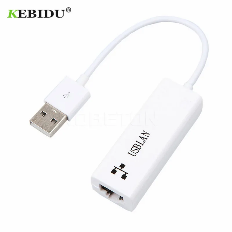 

KEBIDU USB 2.0 to RJ45 Lan Network Ethernet Adapter Card Asix 8152B For Mac OS pc Laptop SmartTV Win 10 7 8 XP
