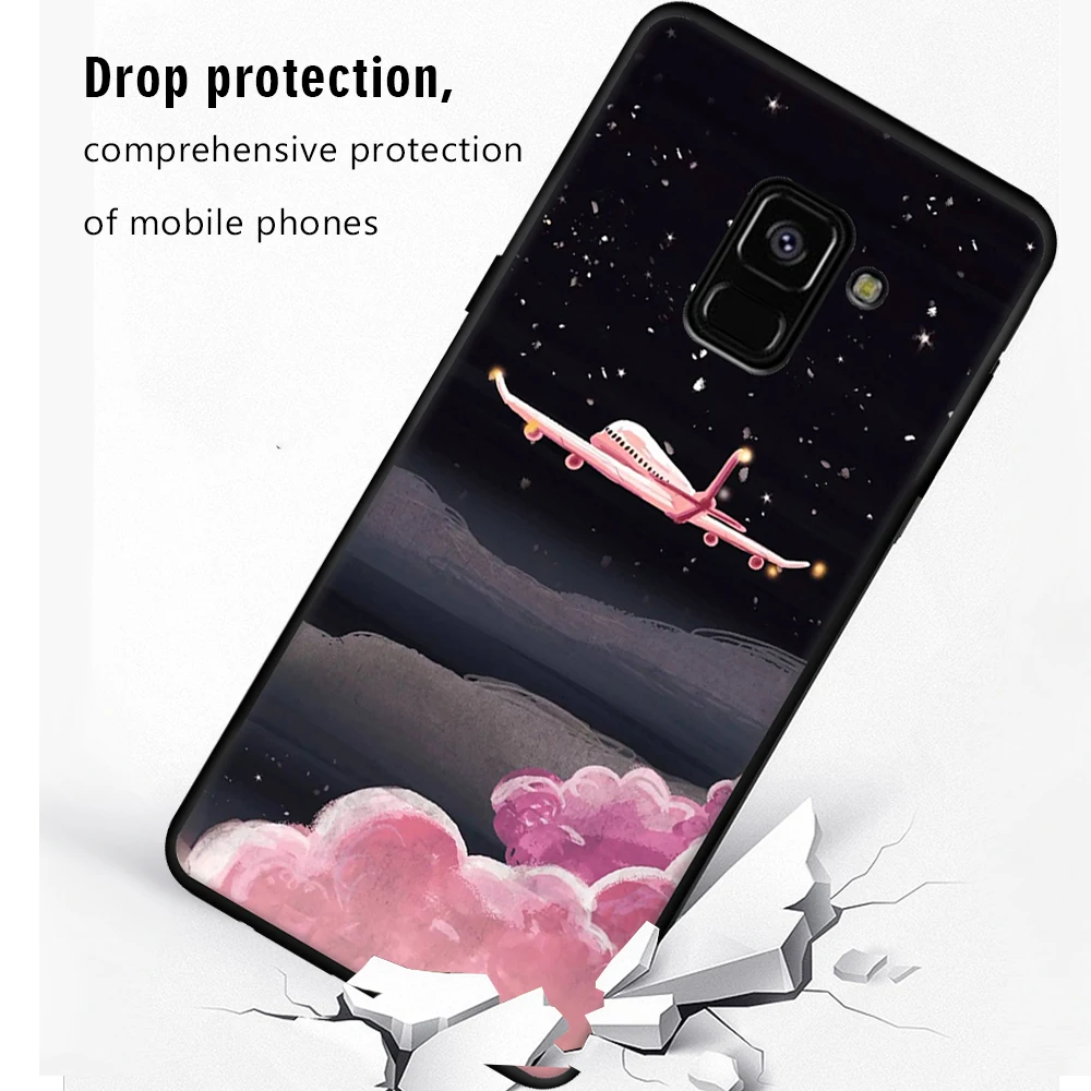 Phone Case For Samsung Galaxy A6 A8 J4 J6 Plus 2018 S9 S8 PLUS A5 J3 J5 J7 2017 A9 Star Lite Note9 J4 J6 2018 Soft Silicone Capa