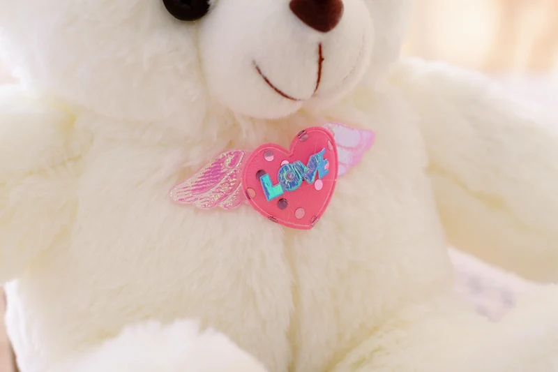 Прямая поставка высокое качество светодиодный ночной Светильник световой плюшевый медведь милые блестящие плюшевый медведь мультфильм детские игрушки, детские игрушки, подарки на день рождения, День святого Валентина - Высота: 2