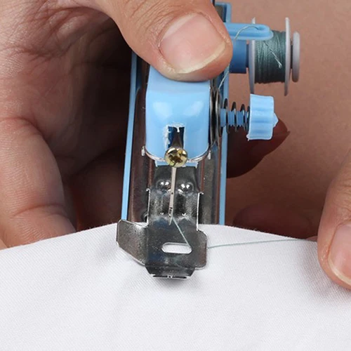 Portable Household Mini Hand Sewing Machine Quick Stitch Sew Needlework Cordless Clothes Fabrics Electronic Sewing Machine