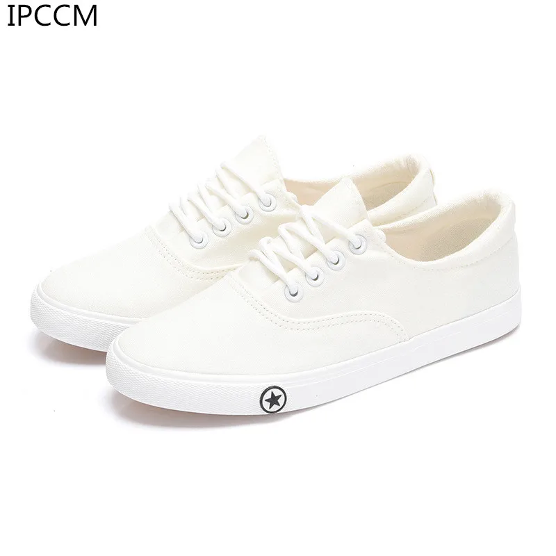 

Female 2019 Spring New High Quality Wild Canvas Student Korean Version Of Lightweight Comfortable Breathable Whiteboard Shoes