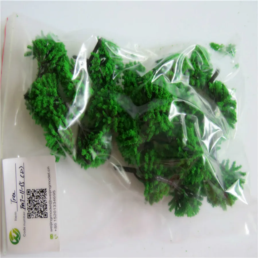 new architecture 3d scale artificial plastic model  green tree  layout283