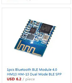 10 шт. Bluetooth 4,0 BLE TI CC2541 модуль низкой мощности HM-11 модуль последовательного порта bluetooth подходит для IOS 8