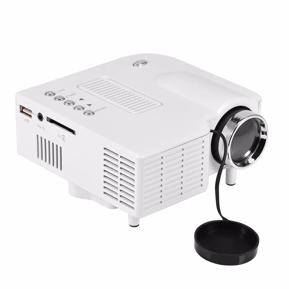 Mini Projector Private Home Theater LED HD HDMI Projector Multiple Interface Media Player 1920 x 1080P AV USB VG 24w US Plug Mini Projector Private Home Theater LED HD HDMI Projector Multiple Interface Media Player 1920 x 1080P AV USB VG 24w US Plug