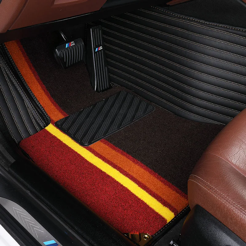 

Custom Car Floor Mats For Hyundai Tucson Accent Sonata Santa fe Azera Interior Floor Carpets Car Rugs for Coupe Genesis J604