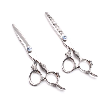 

C9107 5.5" 16cm Japan 440C Customize Logo Cutting Scissors Thinning Shears Pro Hairdresser's Scissors Hair Scissors Styling Tool