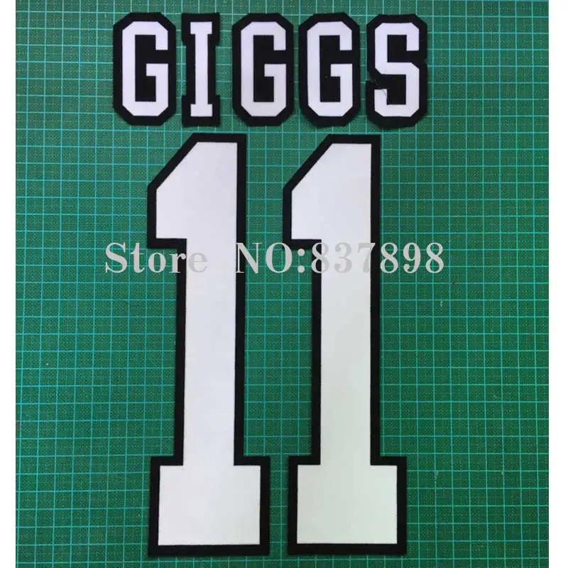 CANTONA 7 GIGGS 11 набор именных номеров кашемир Материал бархат BECKHAM 10 - Цвет: GIGGS