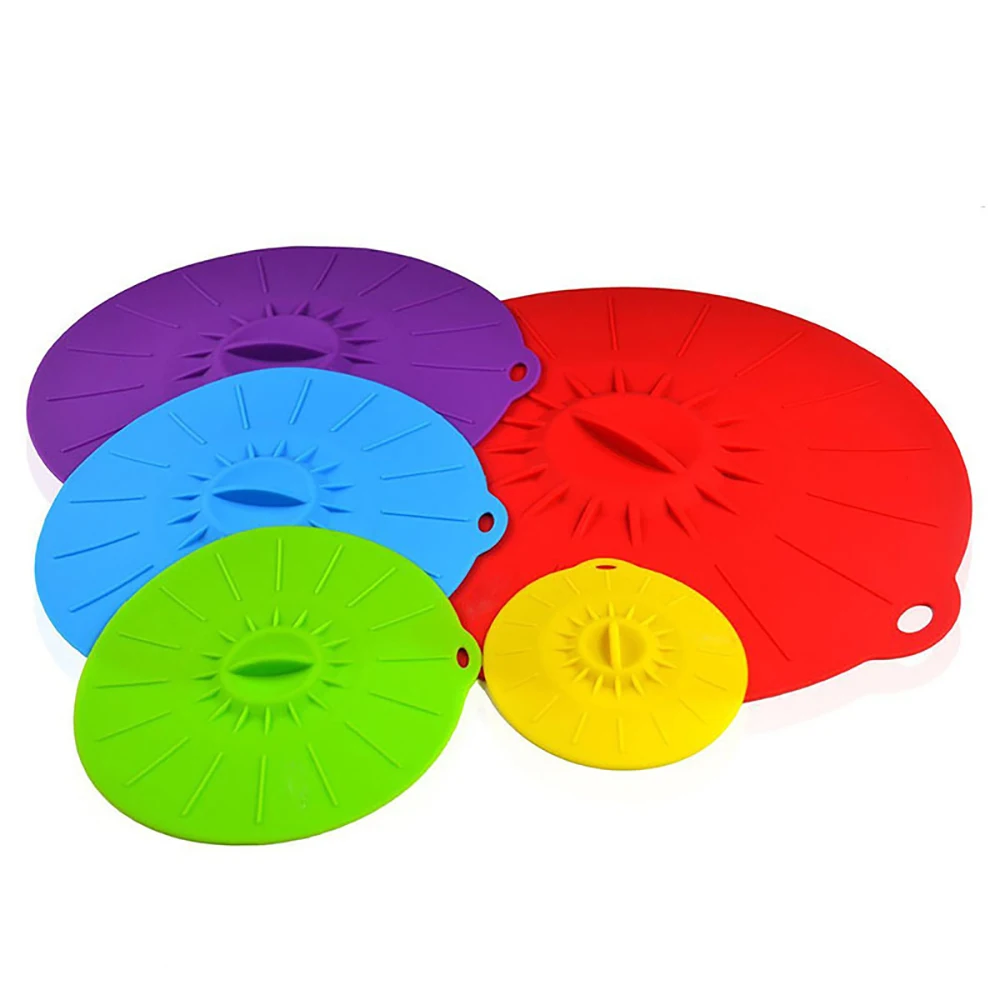 Silicone Lids 4 6 8 10 12 inch Use as Food Bowl Microwave Skillet or Pan Covers silicone lids