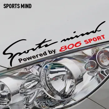 

Sports Mind Car Styling On Car Lamp Eyebrow automobiles & motorcycles Car Sticker Decal For Peugeot 806 car accessories