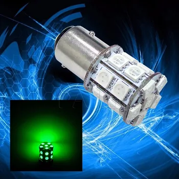 

PA LED 2PCS x BA15D 20SMD 5050 Auto Car LED Light For Turn Signal GREEN Current Fixed 12V
