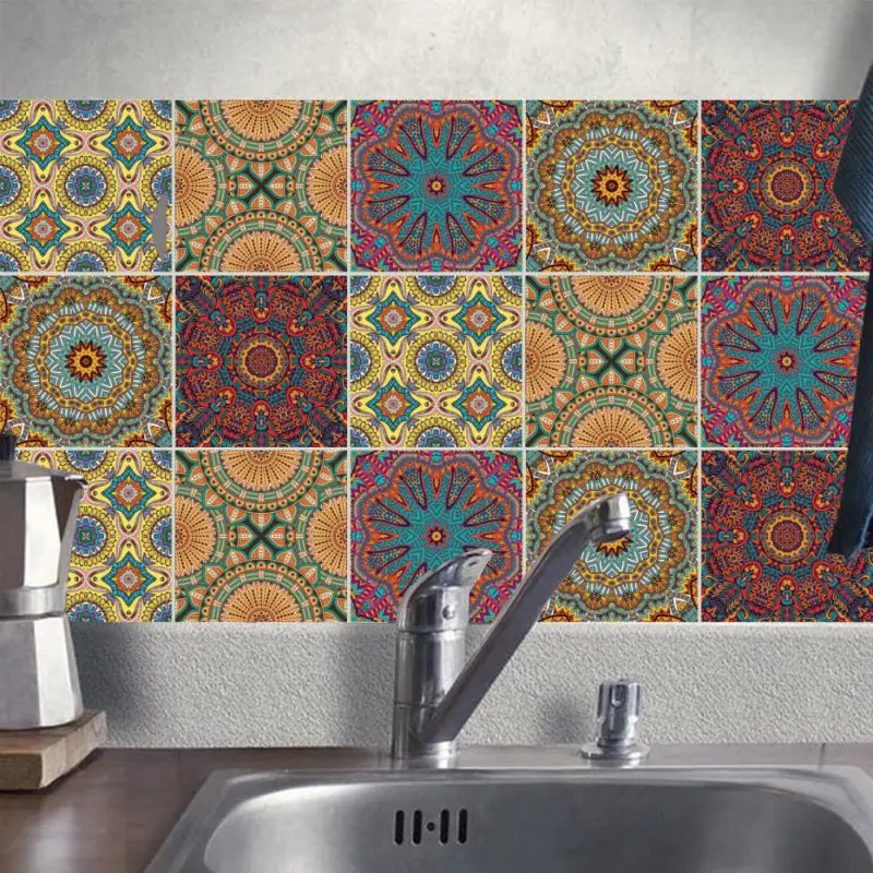 10pcs Diy Tiles Stickers 3d Retro Vintage Flowers Bathroom Kitchen Toilet Decoration Wall Stickers Waterproof Pvc Decals Sticker 10pcs Diy Tiles Stickers 3d Retro Vintage Flowers Bathroom Kitchen Toilet Decoration Wall Stickers Waterproof Pvc Decals Sticker
