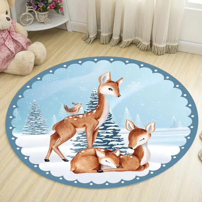 Cartoon Printed Kids Room Area Rugs Child Bedroom Home Living Room play Carpet Baby Crawl Rug Modern Parlor Large Size Floor Mat