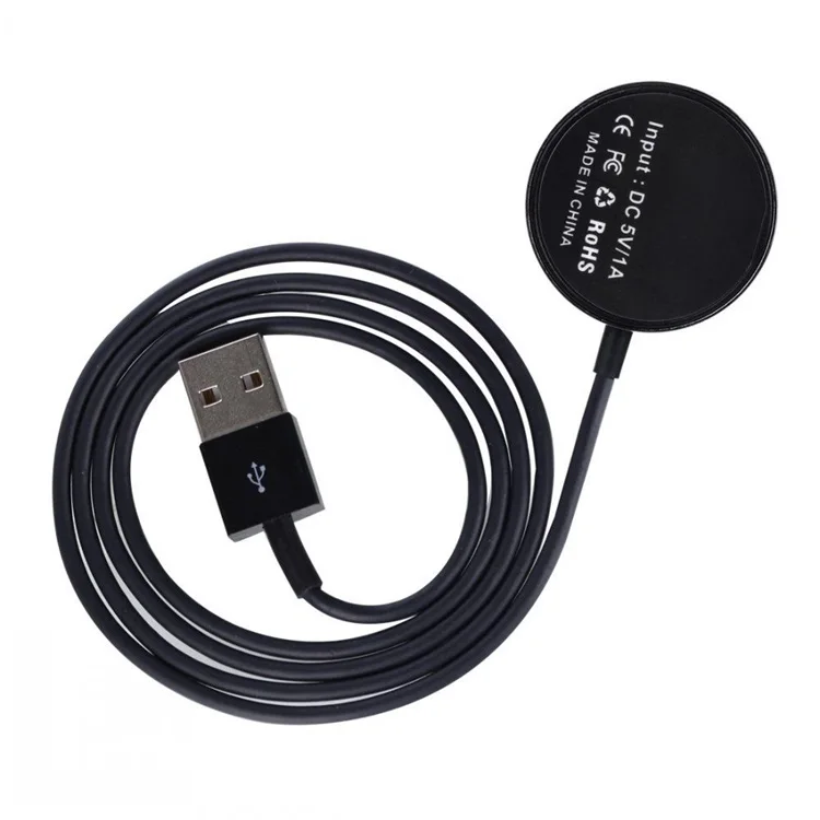 Black USB Смарт часы магнитное зарядное устройство подставка Док-станция для huawei Часы Smartwatch android часы Магнитный кабель для быстрой зарядки - Цвет: Black