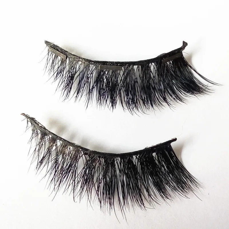 

3 Magnets 3D Magnetic Eyelashes No Glue Needed Mink Material Eyelashes Magnet 1 pair 3D Individual Eyelas Lashes Makeup Kit Gift
