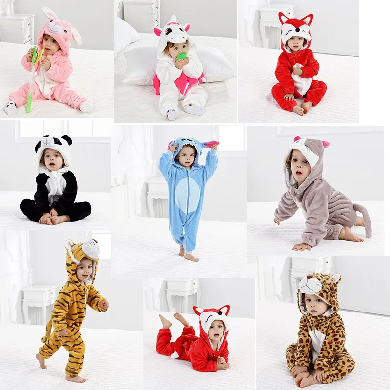 Pijamas de bebé de mameluco infantil niños niñas mono recién nacido Bebé Ropa con capucha Bebé Ropa de dibujos animados lindo trajes Pijamas de bebé de mameluco infantil niños niñas mono recién nacido Bebé Ropa con capucha Bebé Ropa de dibujos animados lindo trajes