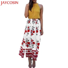 Женские вечерние коктейльные ремешки с принтом средней длины Удлиненная юбка женская летняя сумка для пляжа юбка Y7718