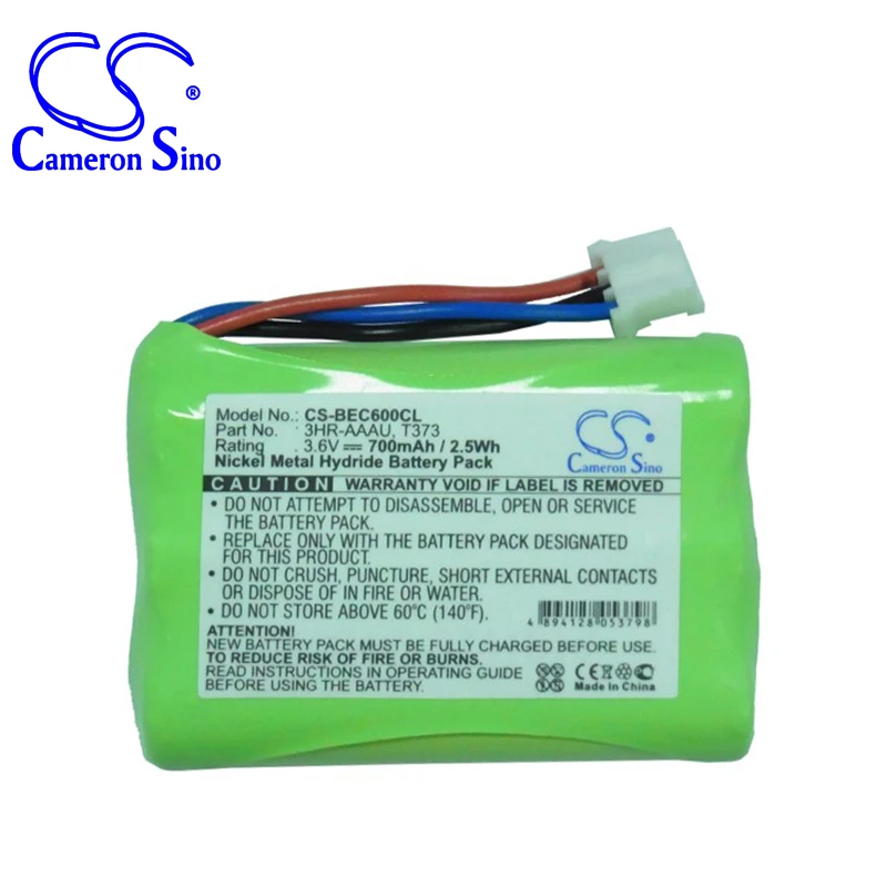 

Cameron Sino 700mah battery for BANG & OLUFSEN BeoCom 6000 3HR-AAAU 70AAAH3BMXZ T373 Cordless Phone Battery