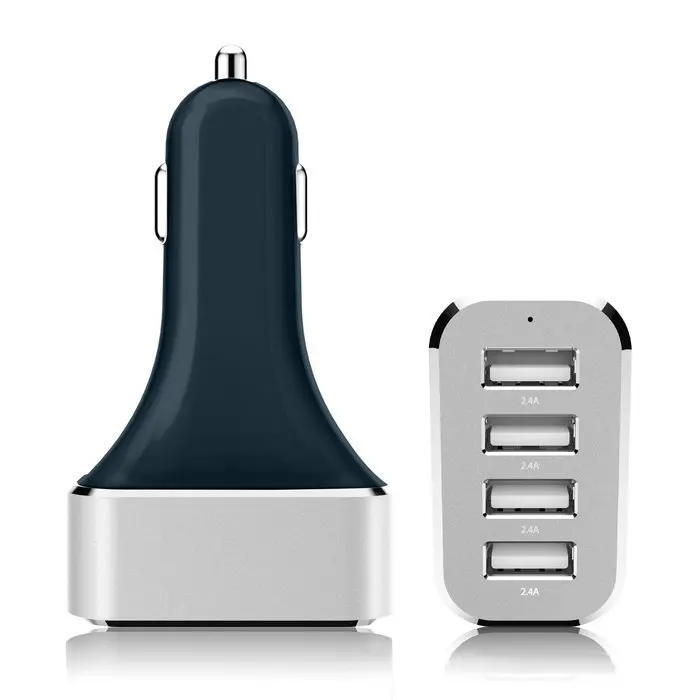 Ldnio 9.6A 4 порта Быстрая зарядка Micro USB Автомобильное зарядное устройство с подарочной упаковкой для iPhone 7 6s 6 ipad mini samsung Xiaomi htc