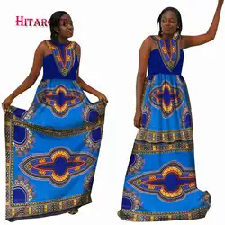 Hitarget 2018 африканские платья для женщин Дашики специальный дизайн шеи новая мода традиционный Африканский одежда принт WY2097