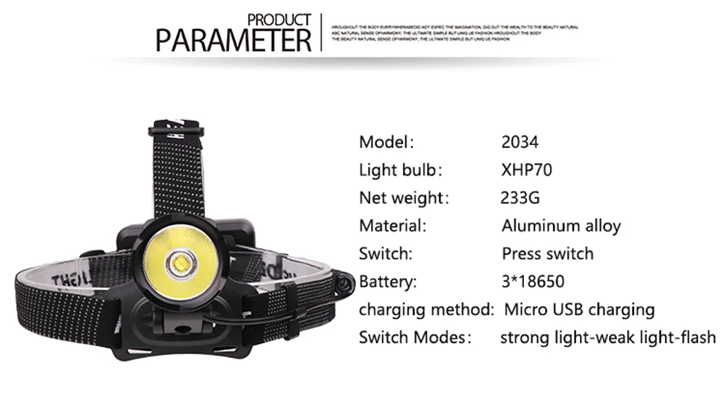 52000LM мощный светодиодный фонарь XHP70 USB Перезаряжаемый налобный фонарь водостойкий головной фонарик регулируемый головной фонарь яркий