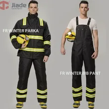 Jiade Светоотражающая зимняя куртка огнестойкая Зимняя парка Одежда для бункера форма пожарного