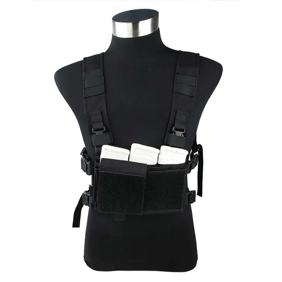 

Free Shipping TMC Lightweight Black Tactical Vest SS Modular Chest Rig Chest Hanging