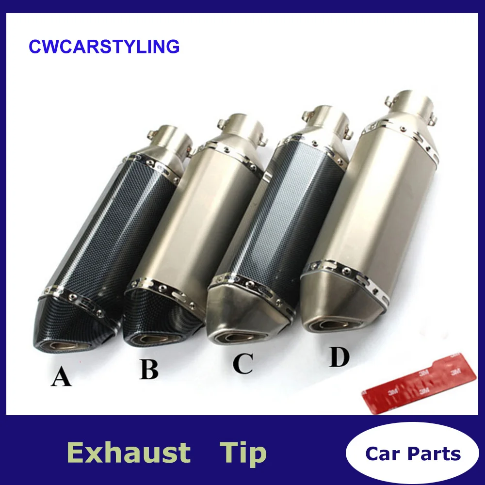 4 Color 51mm Universal modificado Escape Moto Akrapovic Escape motocicleta Scooter Dirt Bike silenciador YZF600 R6 YZF1000 R1 CBR
