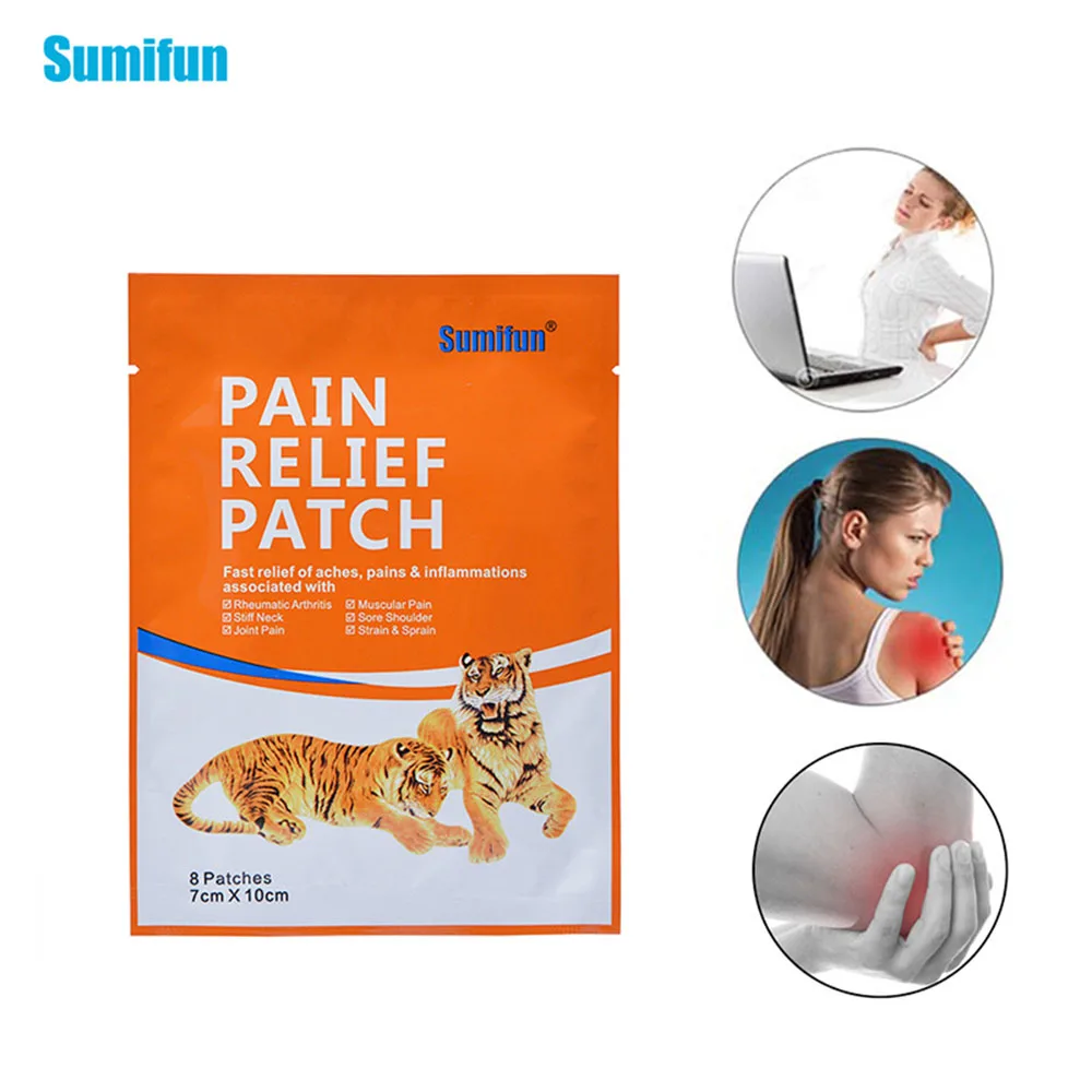 56pcslot Pain Relief Plaster Tiger Chinese Patch Arthritis Relief Medical Neck Muscle Massager Orthopedic Plaster Body Massage-2