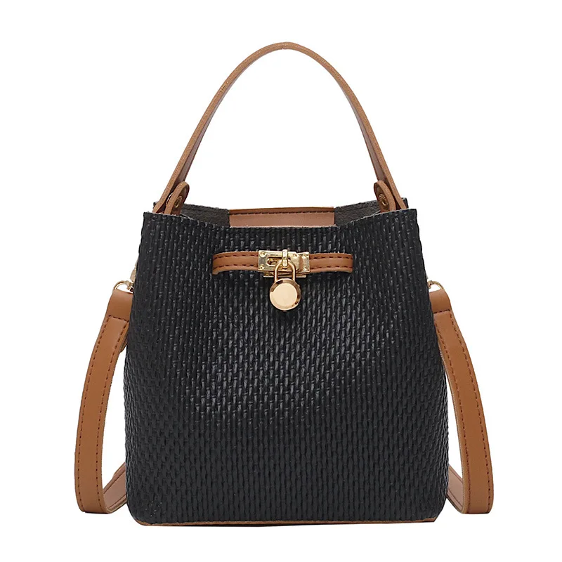 

Amberler High Quality Women PU Leather Handbags Fashion Designer Ladies Shoulder Bag Small Casual Female Bucket Crossbody Bags