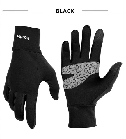 para Mulheres dos Homens Luvas de Fitness Luvas de Microfibra Luvas de Tela de Toque Anti-slip Boodun Quente Lycra