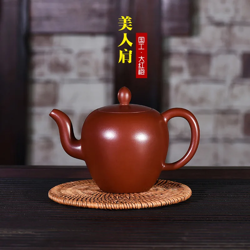 

Wang Zhen Study Full Manual Customized Manufactor Wholesale A Piece Of Generation Hair Bright Red Robe Beauty Shoulder Pot