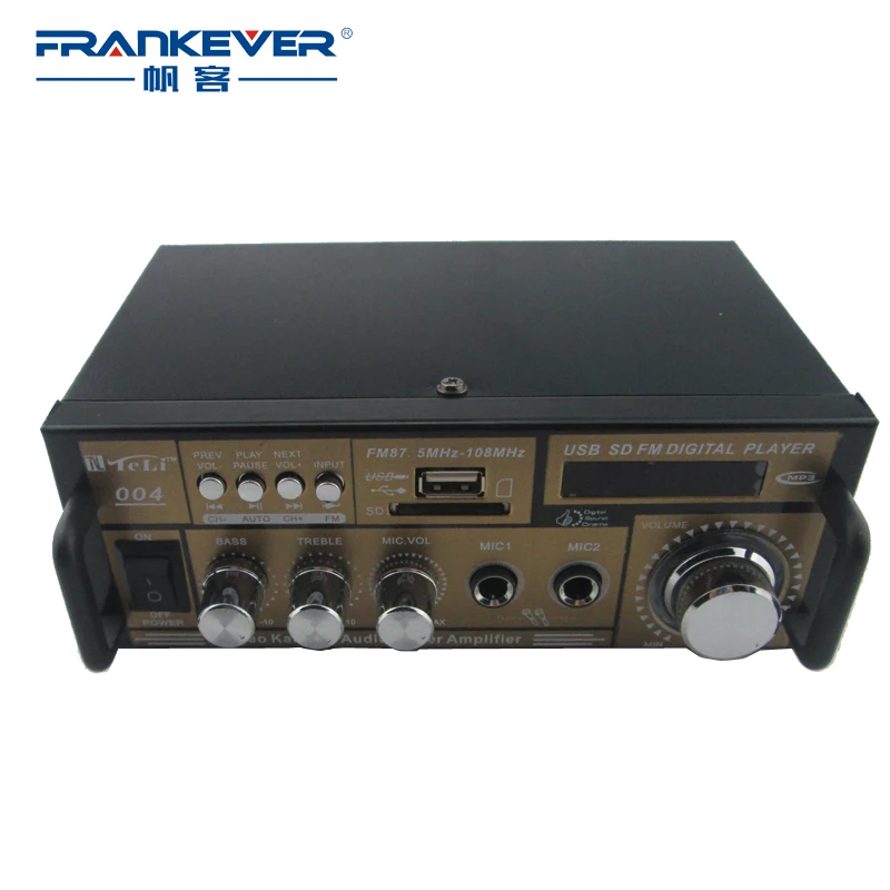 

Frankever Hi Fi DC12V AC200V-240V Digital Car Audio Amplifier Subwoofer AMP for Car Home TELI004
