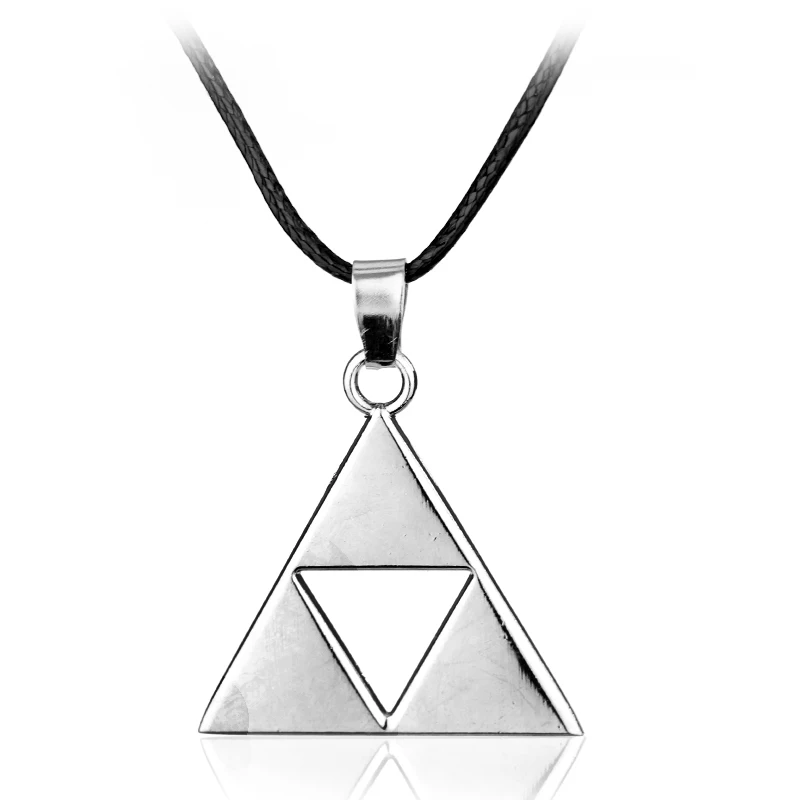 Аниме игра Легенда о Зельде ожерелье Triforce Посеребренная Подвеска в виде меча щит ожерелье Прямая поставка