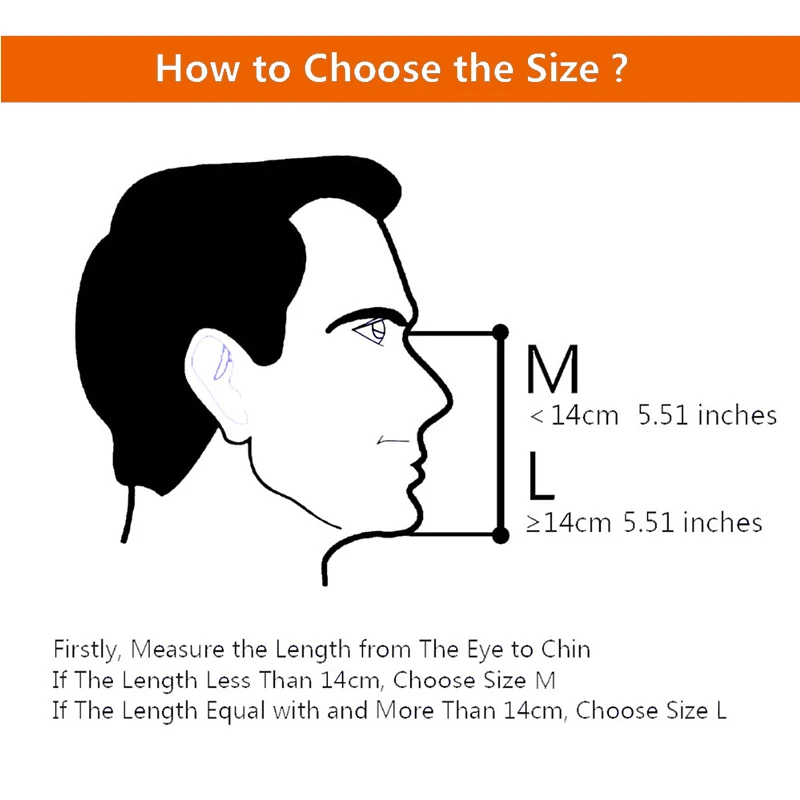 diving mask size