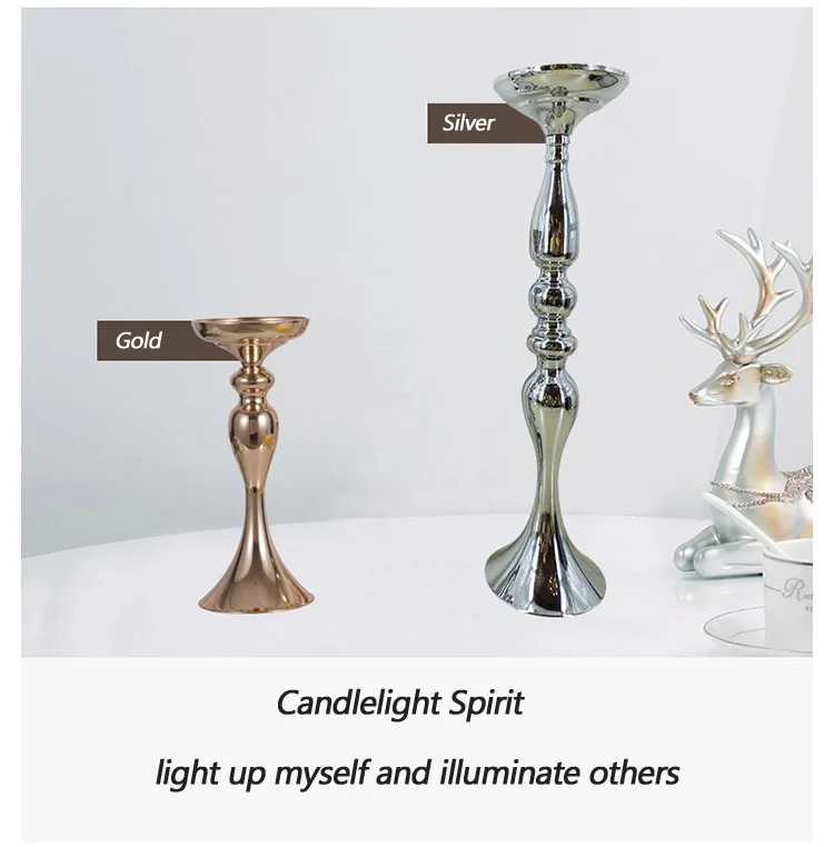 Golden Candlestick Flower Vase (6)