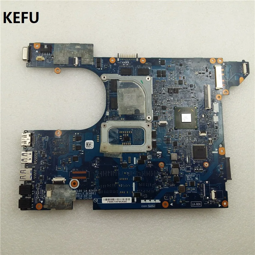 Kefu 4P57C 04P57C CN QCL00 LA 8241P для Dell Inspiron 15R 7520 материнская плата HD 7730 м 100%